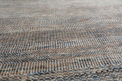 8x10 Tan, Gray, Brown Color Hand Knotted  100% Wool Modern Oriental Rug