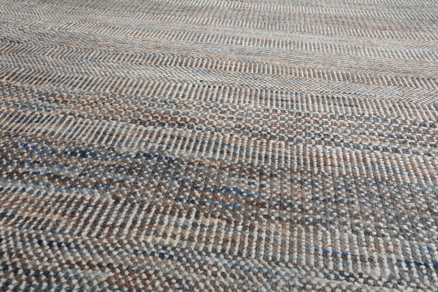 8x10 Tan, Gray, Brown Color Hand Knotted  100% Wool Modern Oriental Rug