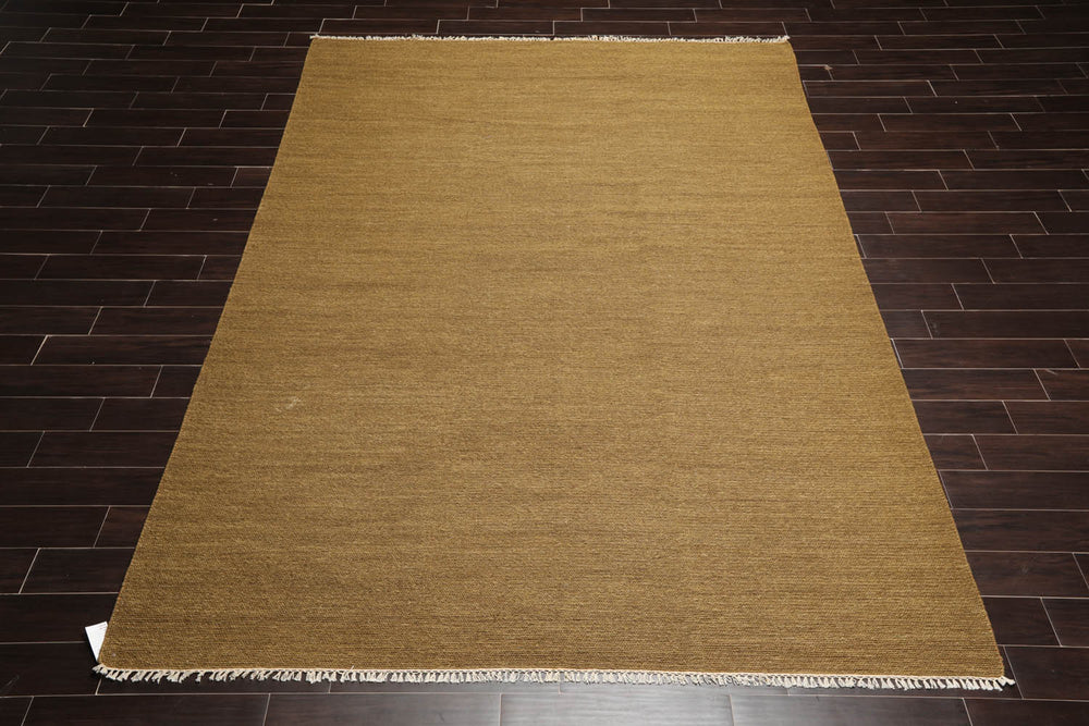 8x11 Olive Green, , Color Hand Knotted Camden 100% Wool Modern Oriental Rug