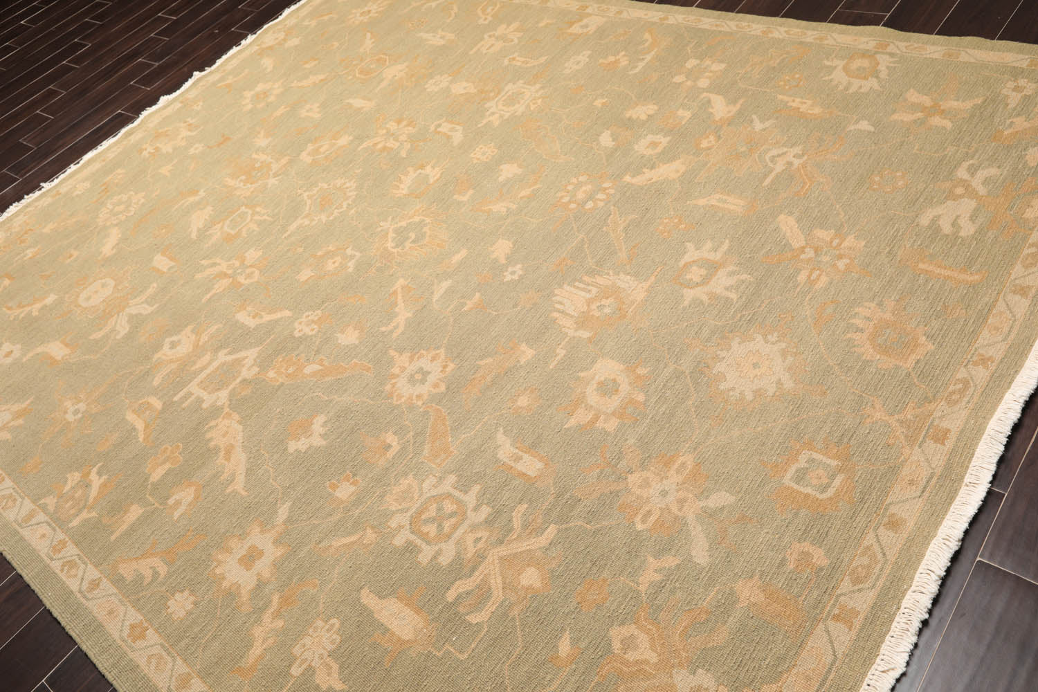 8x10 Sage, Beige, Caramel Color Hand Knotted Persian 100% Wool Traditional Oriental Rug