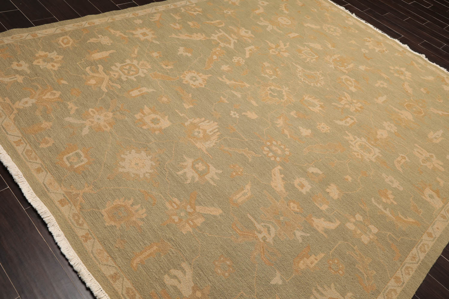 8x10 Sage, Beige, Caramel Color Hand Knotted Persian 100% Wool Traditional Oriental Rug