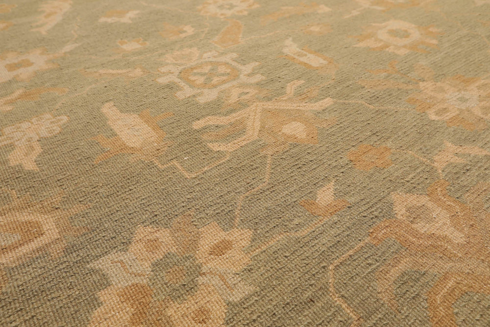 8x10 Sage, Beige, Caramel Color Hand Knotted Persian 100% Wool Traditional Oriental Rug
