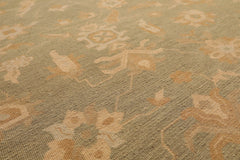 8x10 Sage, Beige, Caramel Color Hand Knotted Persian 100% Wool Traditional Oriental Rug