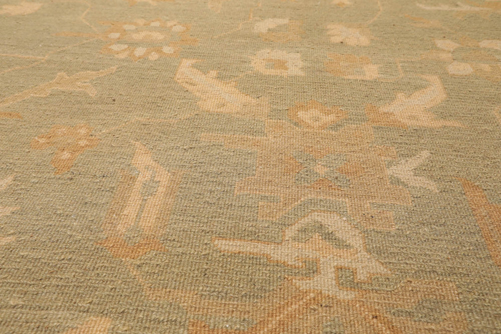 8x10 Sage, Beige, Caramel Color Hand Knotted Persian 100% Wool Traditional Oriental Rug