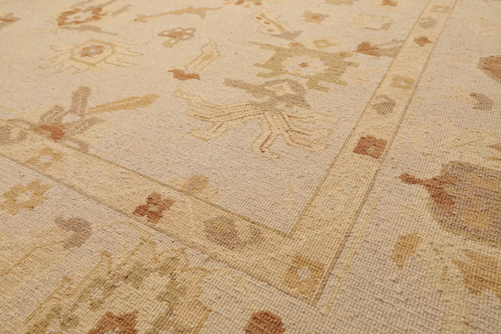 8x10 Moss, Beige, Brown Color Hand Knotted  100% Wool Traditional Oriental Rug