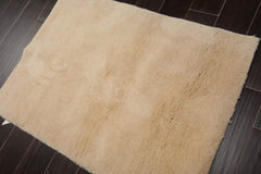 2x3 Ivory, , Color Hand Knotted Gabbeh 100% Wool Modern Oriental Rug