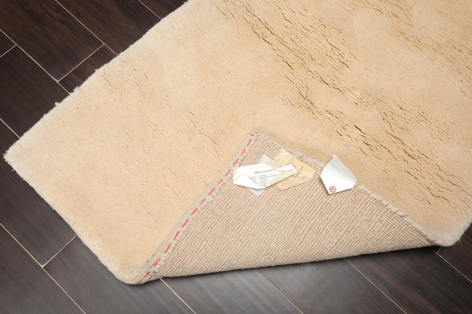 2x3 Ivory, , Color Hand Knotted Gabbeh 100% Wool Modern Oriental Rug