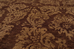 6x9 Brown, Beige, Tan Color Hand Knotted  100% Wool Transitional Oriental Rug
