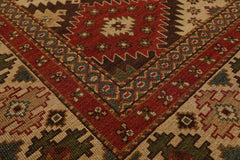 6x9 Beige, Rust, Sage Color Hand Knotted  100% Wool Traditional Oriental Rug