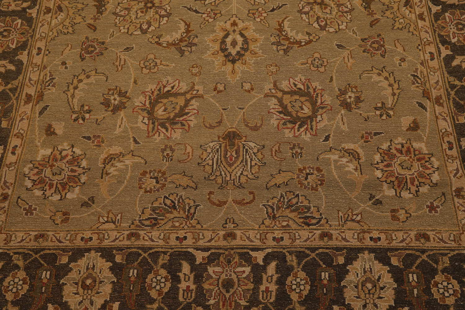 6x9 Champaign, Gray, Brown Color Hand Knotted  100% Wool Traditional Oriental Rug