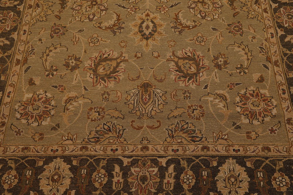 6x9 Champaign, Gray, Brown Color Hand Knotted  100% Wool Traditional Oriental Rug
