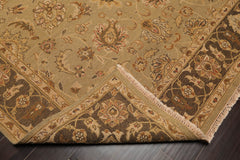 6x9 Champaign, Gray, Brown Color Hand Knotted  100% Wool Traditional Oriental Rug