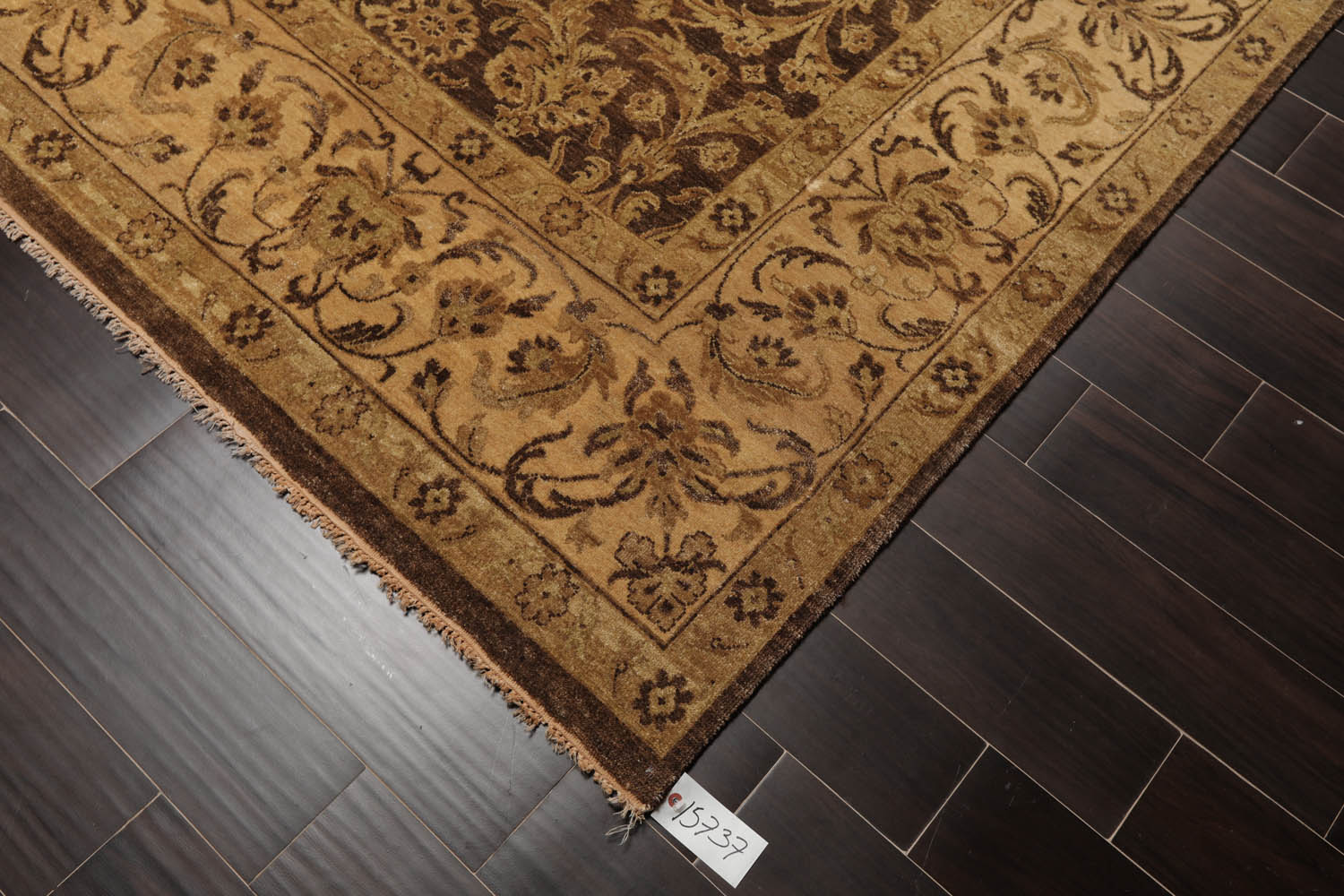 9x12 Brown, Tan, Sage Color Hand Knotted  100% Wool Traditional Oriental Rug