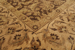 9x12 Brown, Tan, Sage Color Hand Knotted  100% Wool Traditional Oriental Rug
