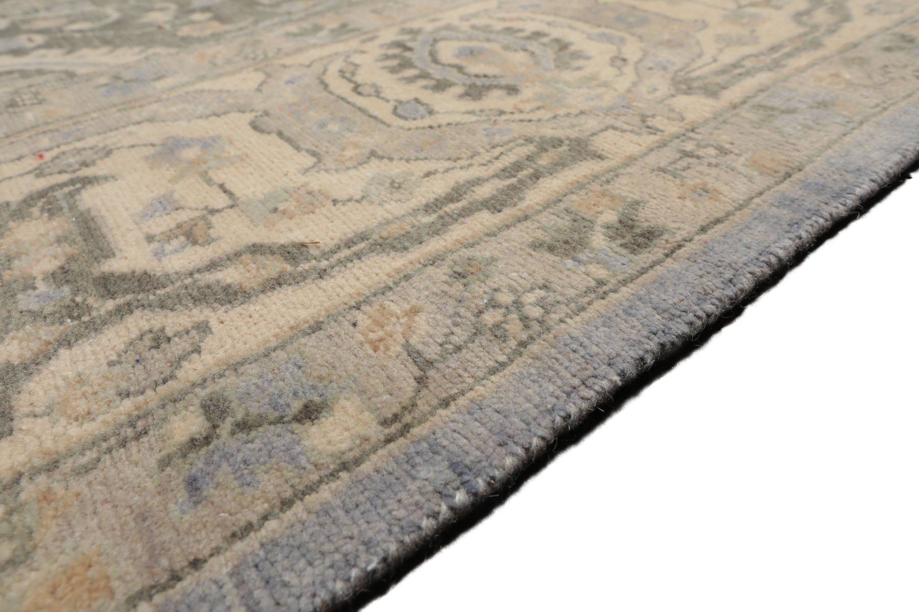 Knotted Rug Moss Hand Knotted 8'10''x11'10" Traditional Agra 200 KPSI wool Oriental Area Rug
