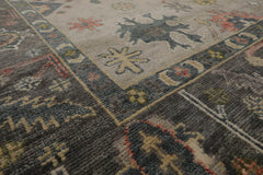 Multi Size Gray Beige Teal Color Hand Knotted Oushak Wool Traditional Oriental Rug