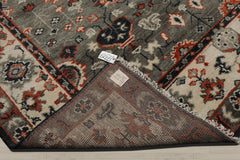 8x10 Gray, Beige, Burnt Orange Color Hand Knotted  100% Wool Traditional Oriental Rug