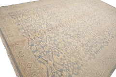 Knotted Rug Aqua Hand Knotted 9'11''x13'10" Traditional Oushak Wool Oriental Area Rug