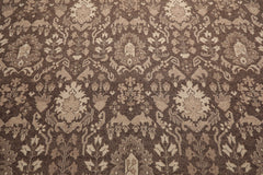 Knotted Rug Brown Hand Knotted 10'1''x13'10" Transitional Nourison Nourmak Soumak Reversible Wool Oriental Area Rug