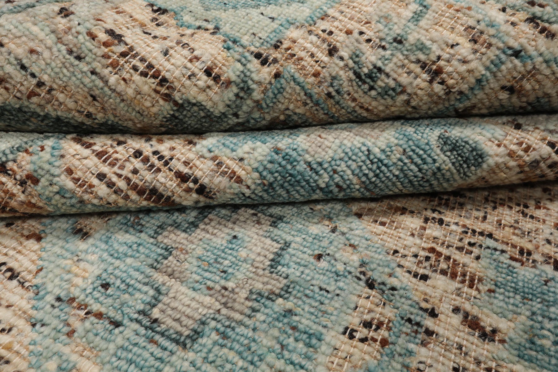 Multi Size Beige Oatmeal Gray Color Hand Knotted Oushak Wool Transitional Oriental Rug