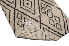 Knotted Rug Beige Hand Knotted 3'0''x5'0" Afghan Moroccan Traditional Tribal Wool Oriental Area Rug