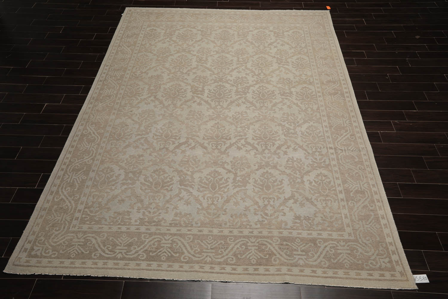 9x12 Gray, , Color Hand Knotted Oushak 100% Wool Traditional Oriental Rug