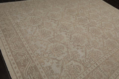 9x12 Gray, , Color Hand Knotted Oushak 100% Wool Traditional Oriental Rug
