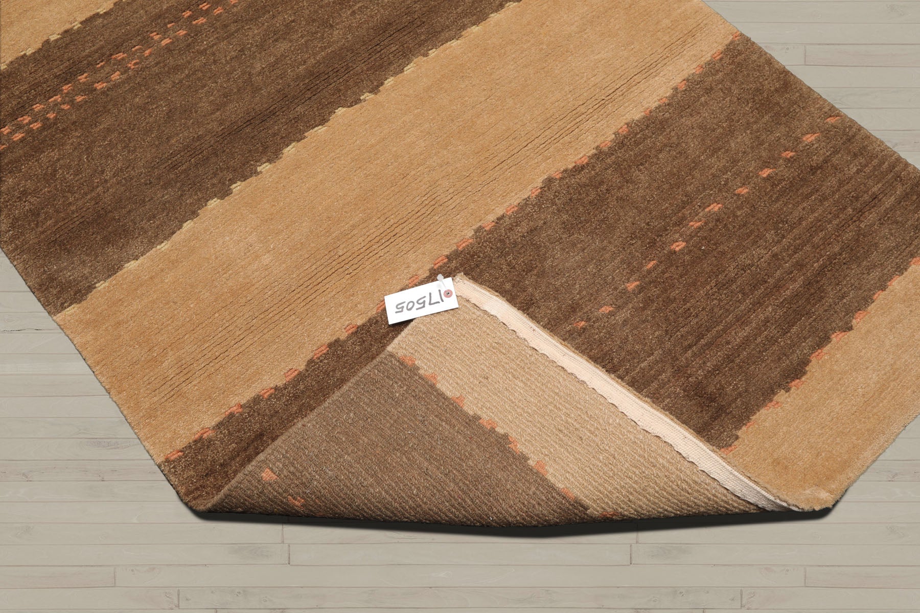 4x6 Camel, Brown, Color Hand Knotted Tibetan 100% Wool Modern Oriental Rug