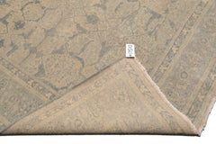 Knotted Rug Beige Gray Hand Knotted 5'x7' Tibetan Transitional 100% Wool Oriental Area Rug