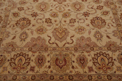 8x10 Beige, Brown, Taupe Color Hand Knotted Pak Persian 100% Wool Traditional Oriental Rug