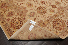 8x10 Beige, Brown, Taupe Color Hand Knotted Pak Persian 100% Wool Traditional Oriental Rug