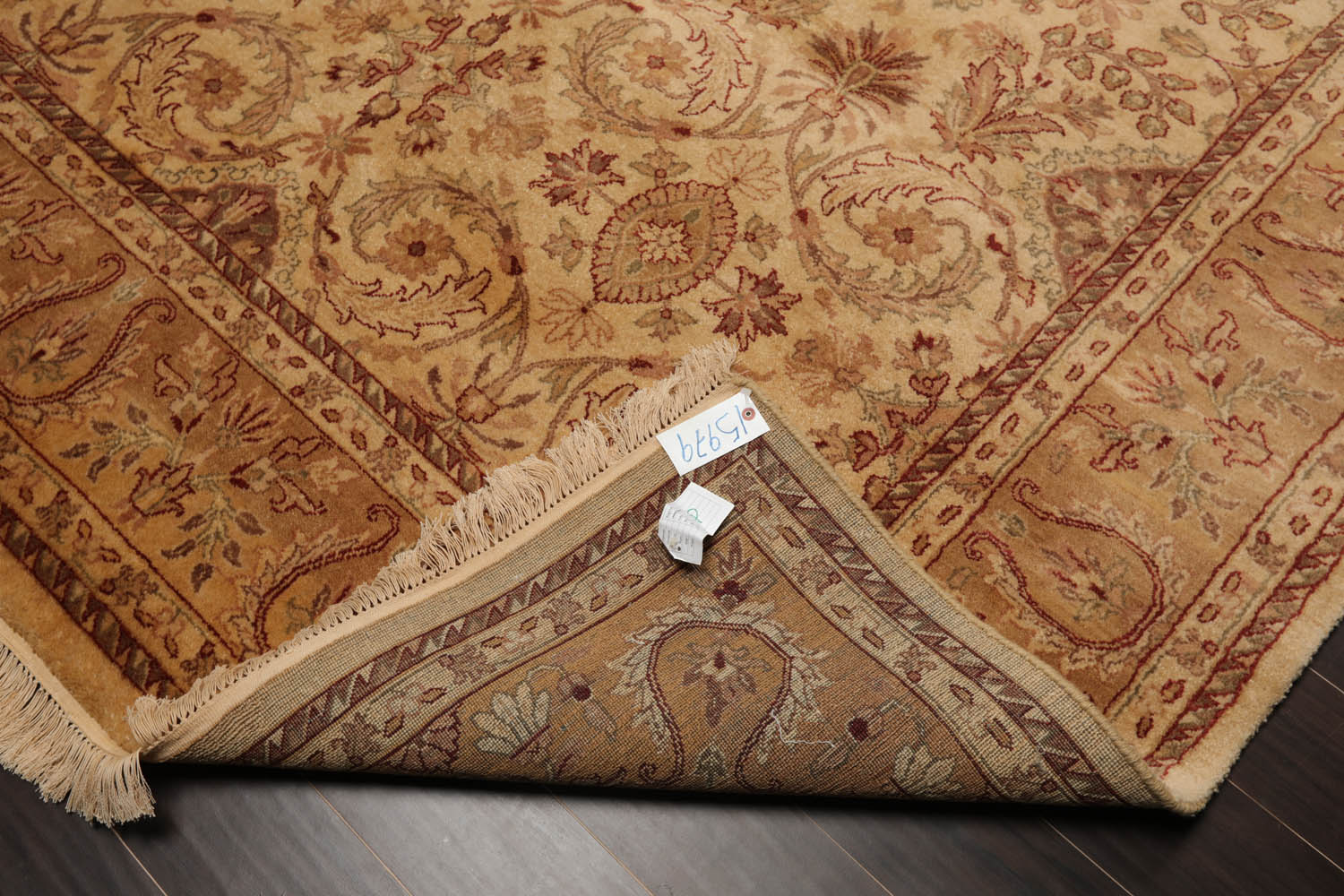 8x10 Beige, Tan, Rust Color Hand Knotted Agra 100% Wool Traditional Oriental Rug