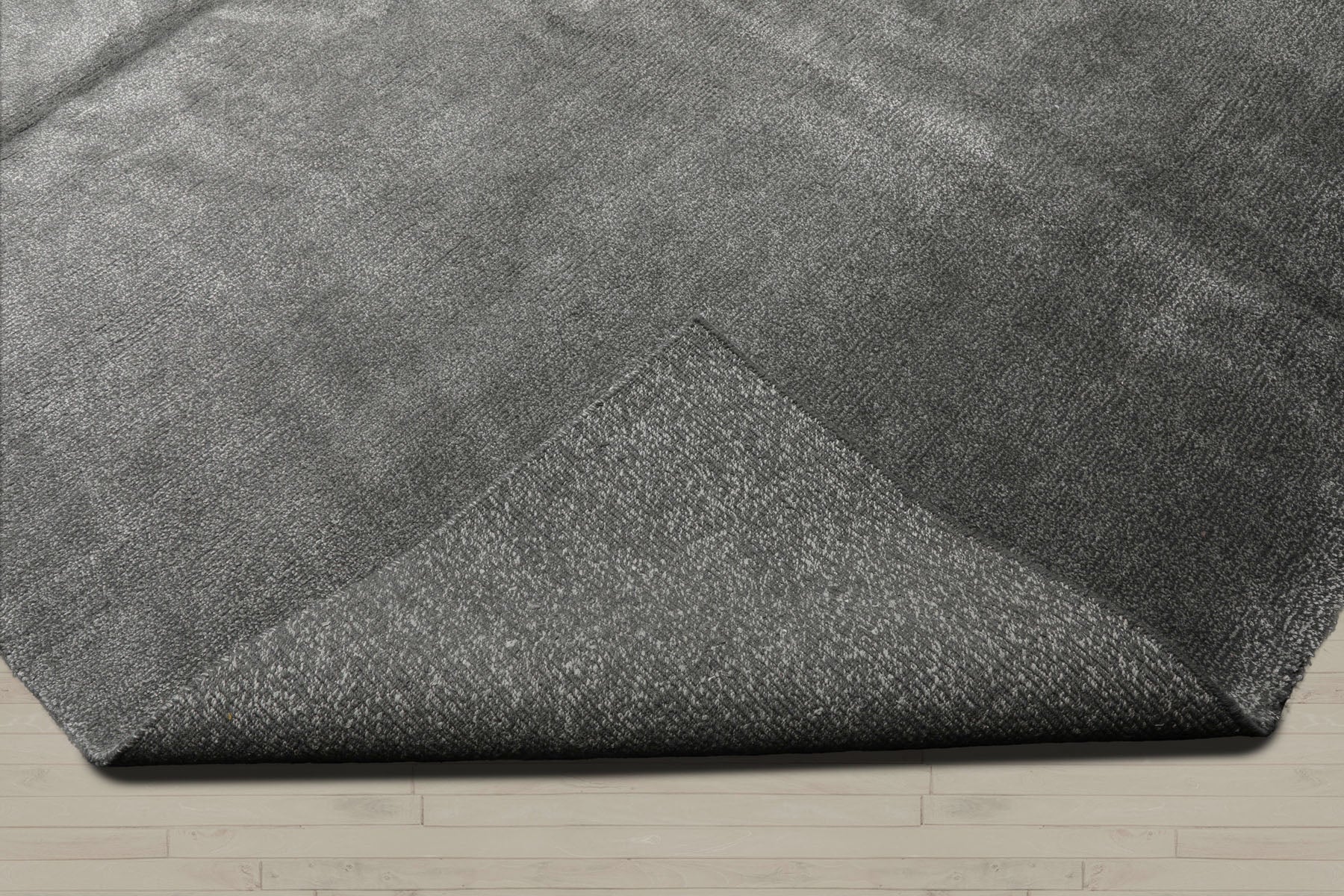 Palace Gray tone on tone, , Color Hand Knotted  Wool & Silk Modern Oriental Rug