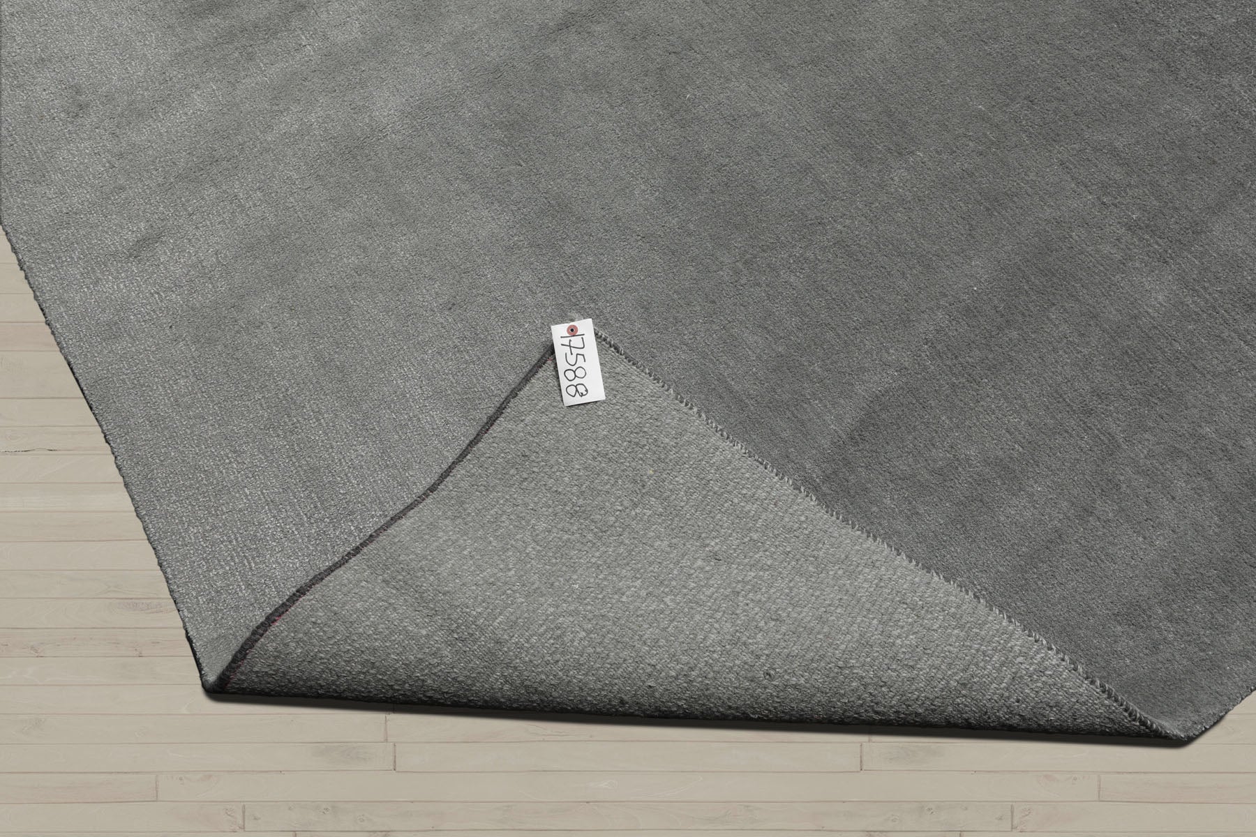 Palace Gray tone on tone, , Color Hand Knotted  Wool & Silk Modern Oriental Rug