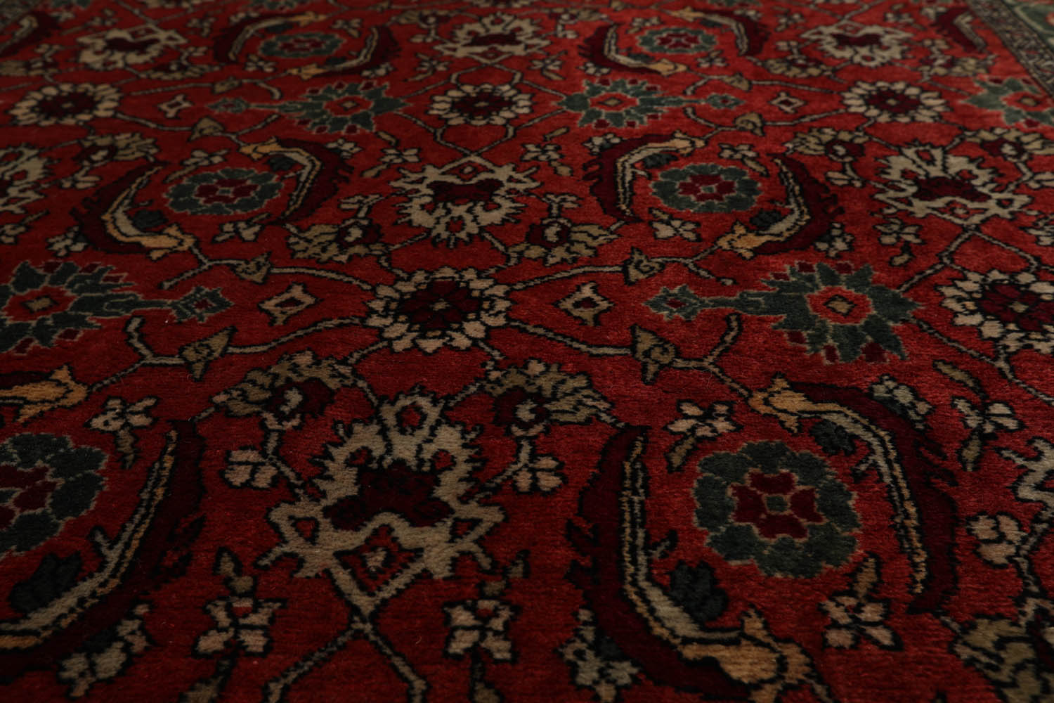 4x6 Antique Rose, Teal, Beige Color Hand Knotted Caucasian 100% Wool Traditional Oriental Rug