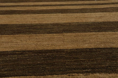 4x6 Gold, Brown, Color Hand Knotted  100% Wool Modern Oriental Rug