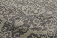 4x6 Gray, , Color Hand Knotted  100% Wool Transitional Oriental Rug