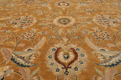6x9 Caramel, Gold, Beige Color Hand Knotted Pak Persian 100% Wool Traditional Oriental Rug