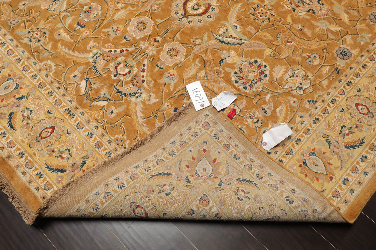 6x9 Caramel, Gold, Beige Color Hand Knotted Pak Persian 100% Wool Traditional Oriental Rug