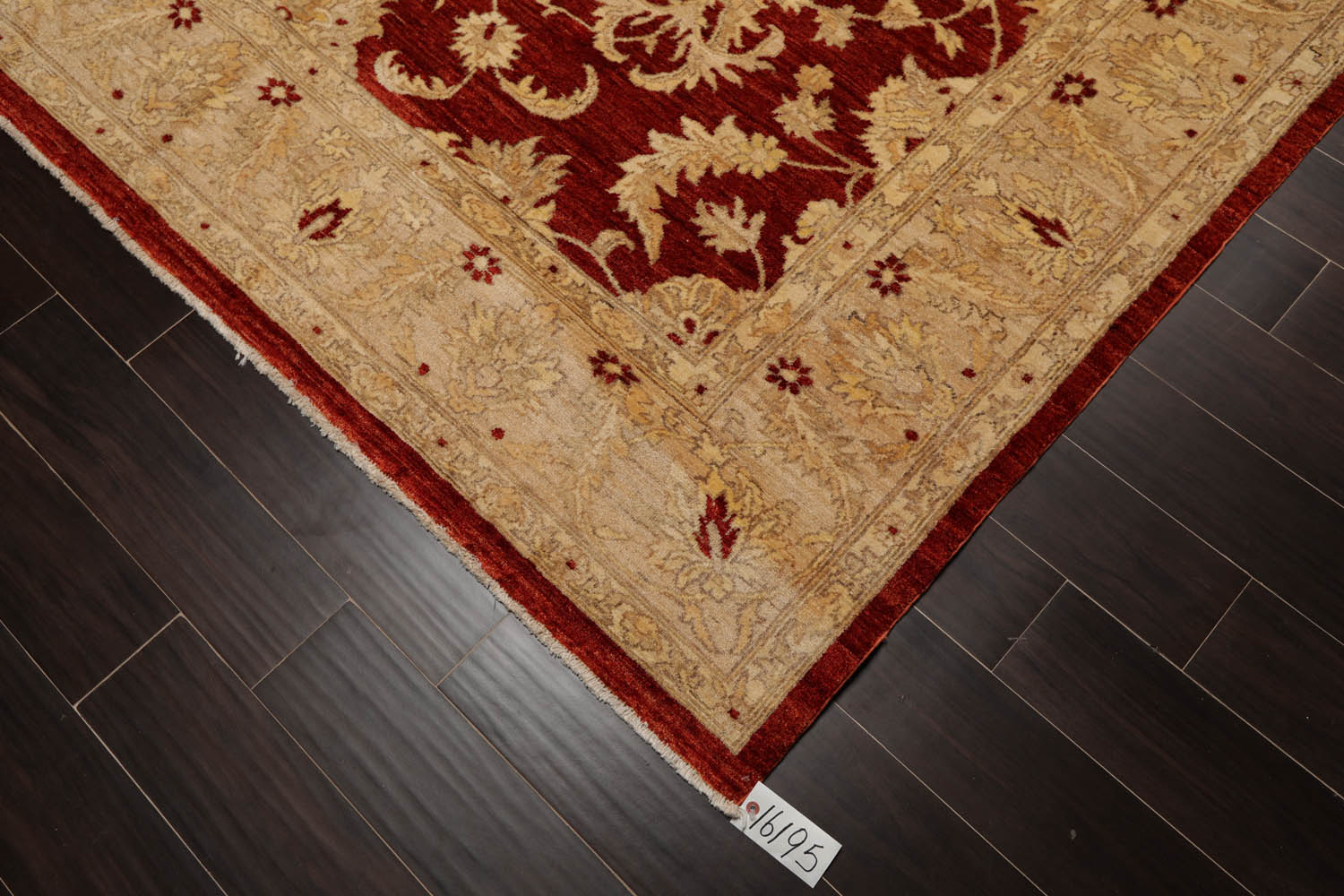 8x10 Rust, Tan, Light Gold Color Hand Knotted Chobi Peshawar 100% Wool Traditional Oriental Rug