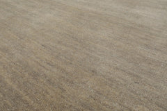 Multi Size Mossy Gray Color Hand Knotted  Wool Modern Oriental Rug