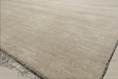 Multi Size Mossy Gray Color Hand Knotted  Wool Modern Oriental Rug