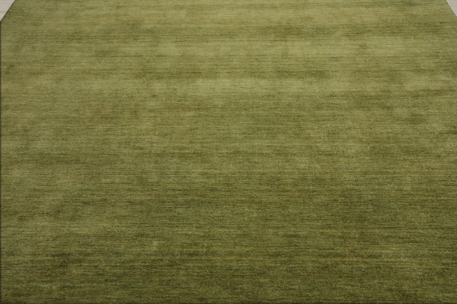 Multi Size Green Color Hand Knotted  Wool Modern Oriental Rug
