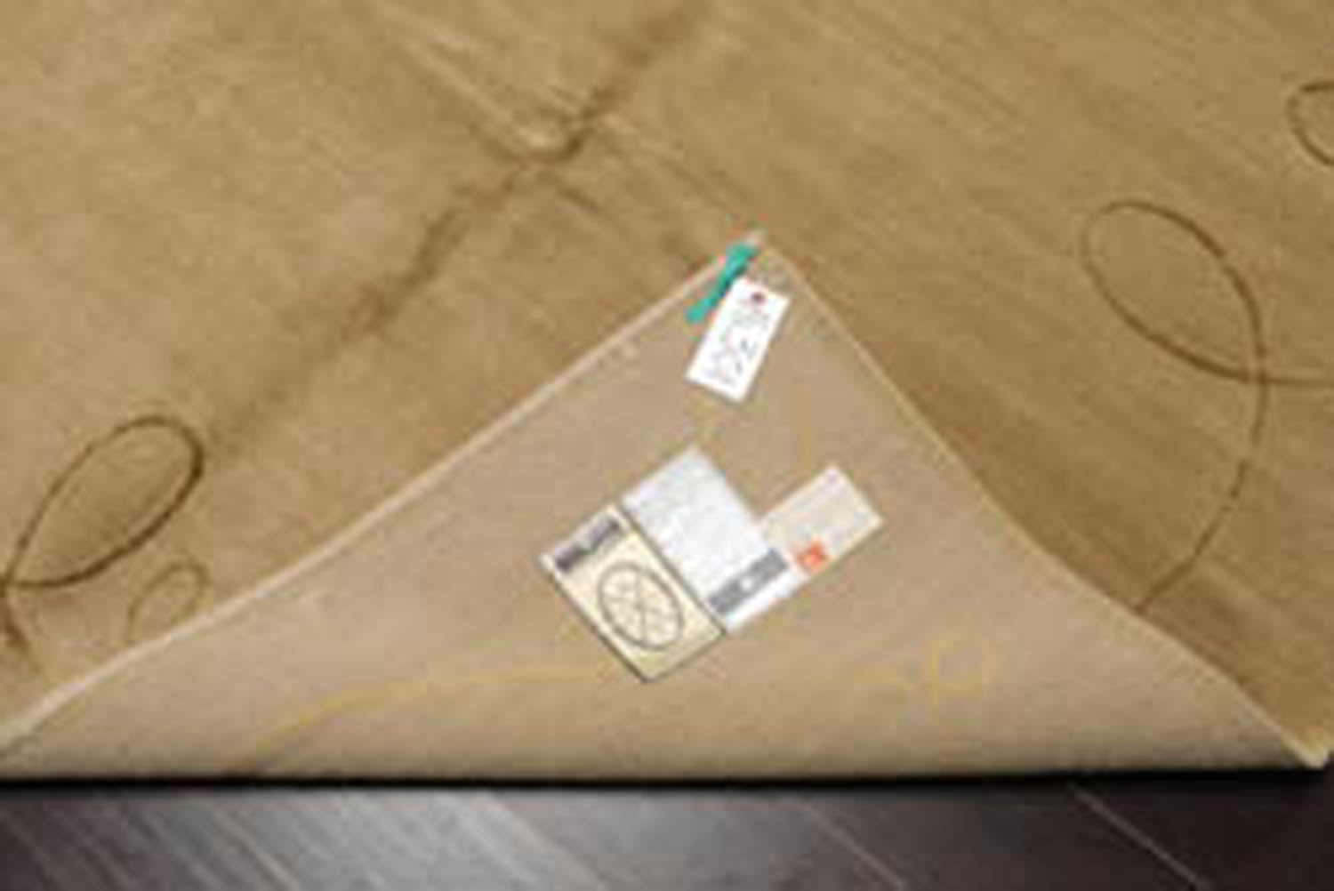 6x9 Moss, Gold, Color Hand Knotted  Wool & Silk Modern Oriental Rug