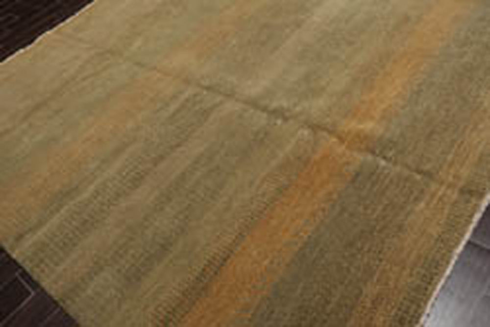 8x10 Moss, Gray, Beige Color Hand Knotted  100% Wool Modern Oriental Rug