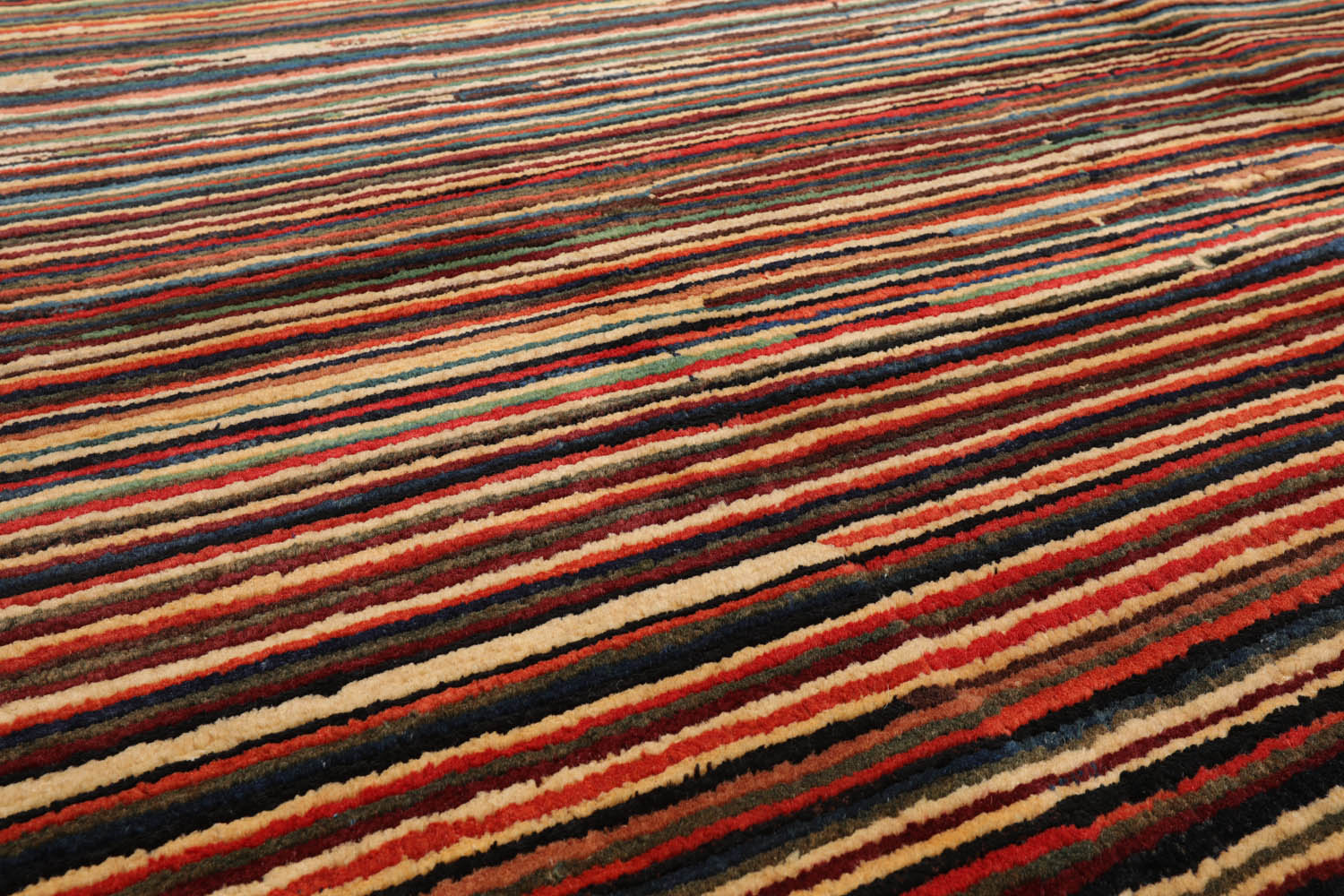 6x9 Rust, Beige, Blue Color Hand Knotted Chobi Peshawar 100% Wool Modern Oriental Rug