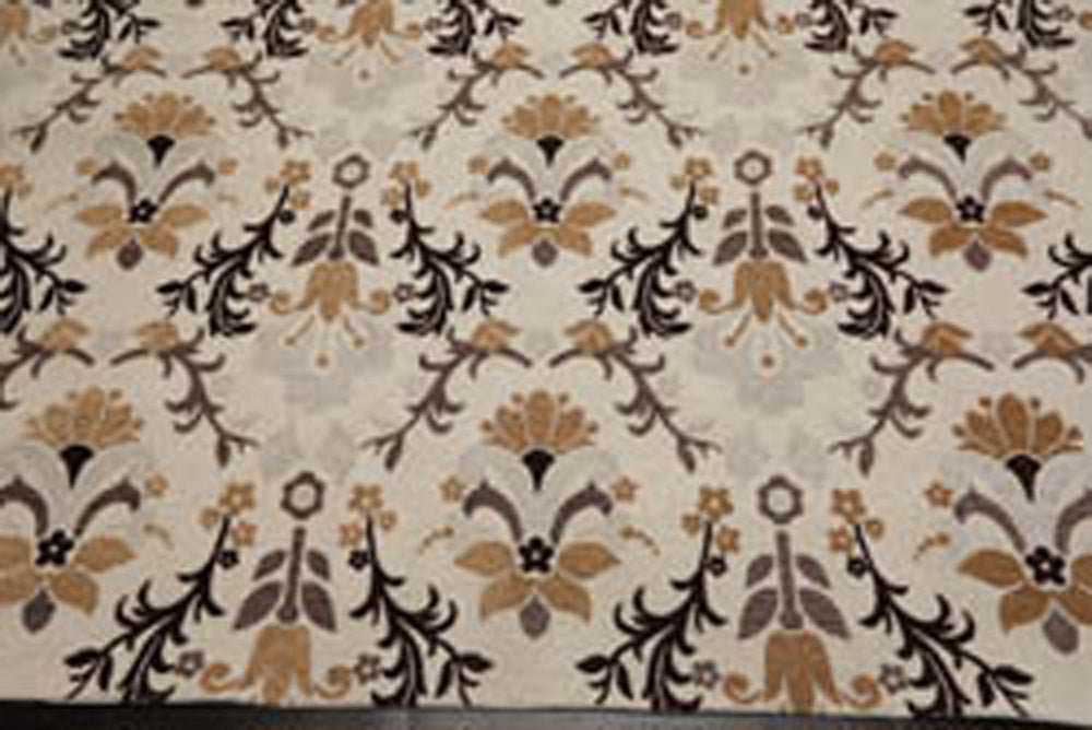 8x10 Beige, Brown, Chocolate Color Hand Knotted  Polypropylene Transitional Oriental Rug