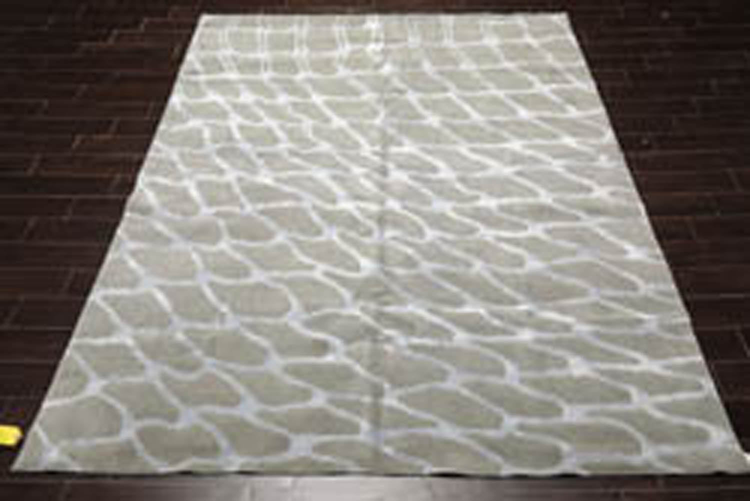 8x10 Tone on Tone Gray, , Color Hand Knotted  100% Wool Modern Oriental Rug