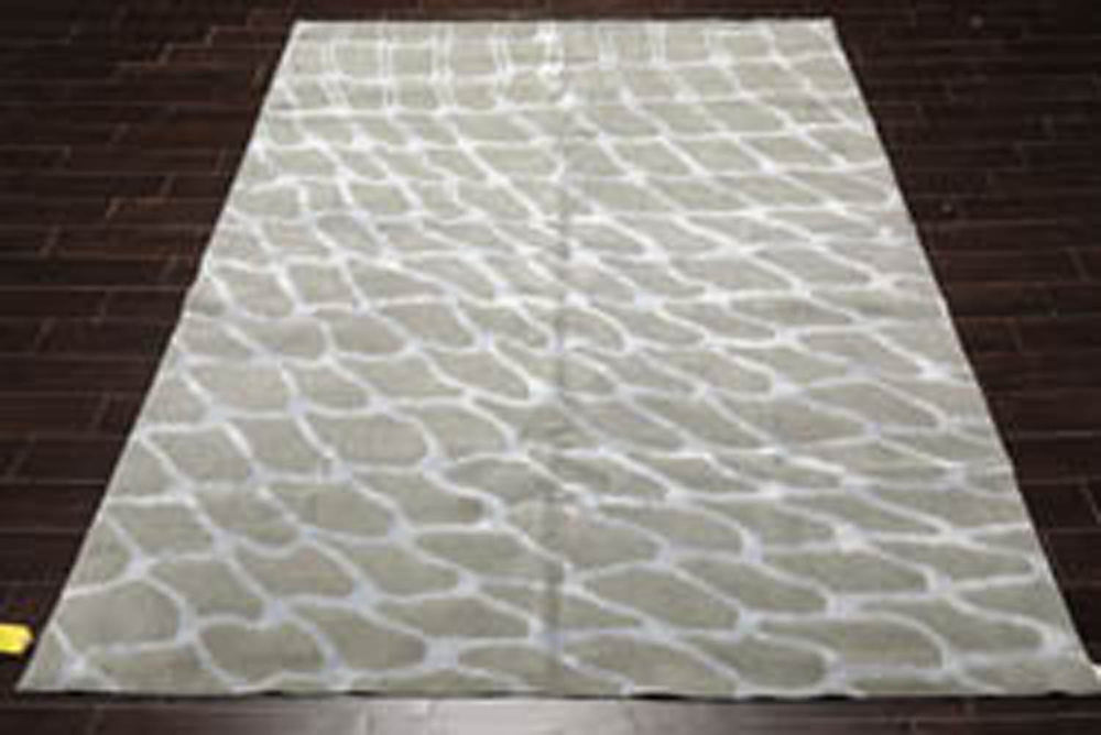 8x10 Tone on Tone Gray, , Color Hand Knotted  100% Wool Modern Oriental Rug