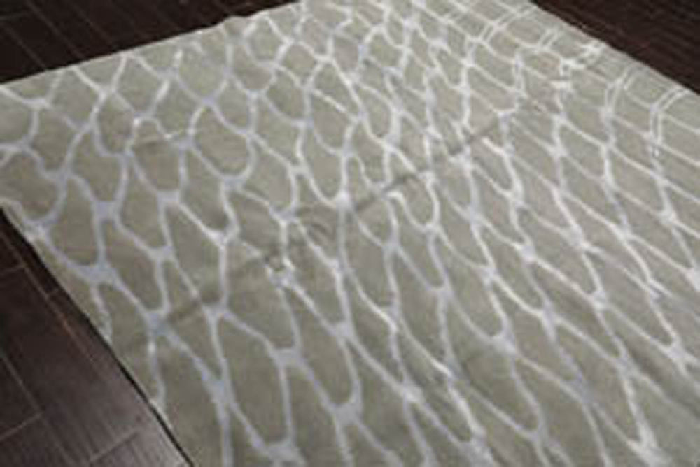 8x10 Tone on Tone Gray, , Color Hand Knotted  100% Wool Modern Oriental Rug
